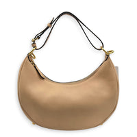 Fendigraphy Beige Top Handle Bag in Calfskin, Gold hardware