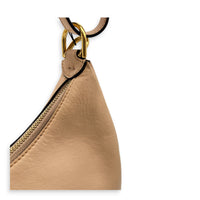 Fendigraphy Beige Top Handle Bag in Calfskin, Gold hardware