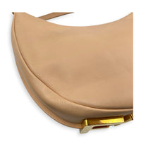 Fendigraphy Beige Top Handle Bag in Calfskin, Gold hardware