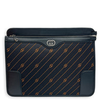 Interlocking G Jacquard Messenger in Canvas, Silver hardware