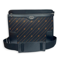 Interlocking G Jacquard Messenger in Canvas, Silver hardware