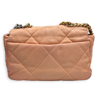 C19 Small Peach Shoulder Bag in Lambskin, Mixed hardware
