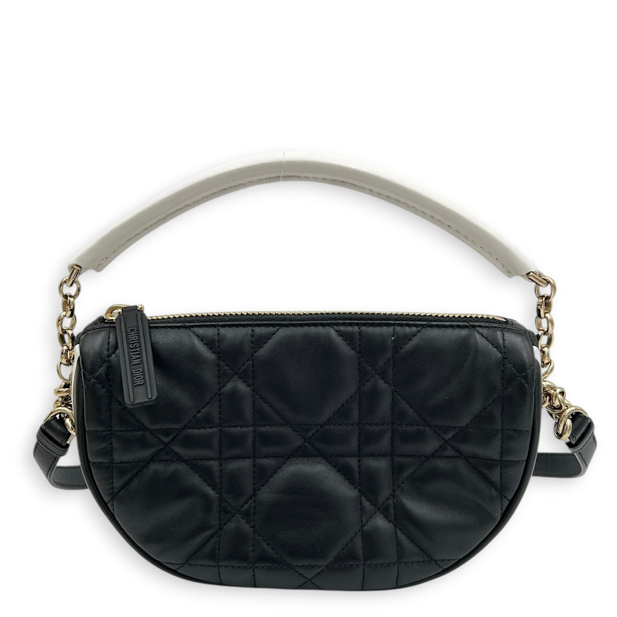 Vibe Hobo Crossbody Bag Black in Lambskin, Gold hardware