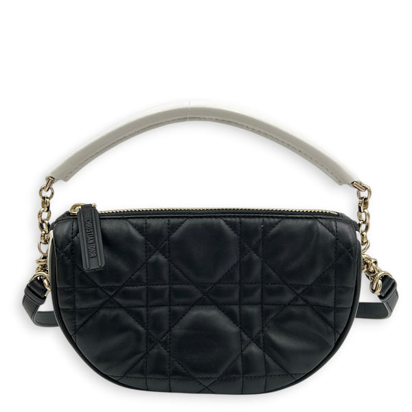 Vibe Hobo Crossbody Bag Black in Lambskin, Gold hardware