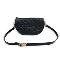 Vibe Hobo Crossbody Bag Black in Lambskin, Gold hardware