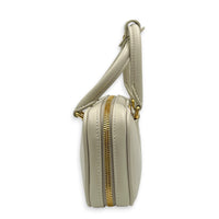 Arcadie Top Handle Bag Mini White in Calfskin, Gold hardware