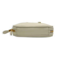 Arcadie Top Handle Bag Mini White in Calfskin, Gold hardware