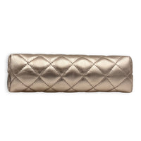 CC Pouch Gold in Lambskin, Silver hardware
