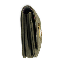 Coco Cuba Green Wallet On Chain in Denim, Gold hardware