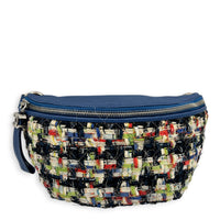 Logo Waist Bag Multi-colour in Tweed, Silver hardware