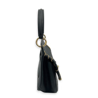 Piercing Chic Flap Top Handle Bag Black in Caviar Leather, Mixed hardware