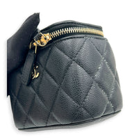 CC Vanity Bag Mini Black in Caviar Leather, Gold hardware