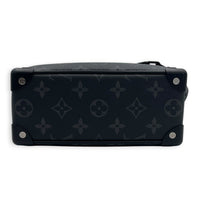 Soft Trunk Shoulder Bag Mini Monogram Eclipse in Canvas, Black hardware