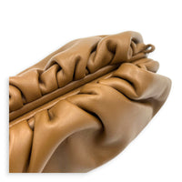 The Pouch Brown in Calfskin, Gold hardware