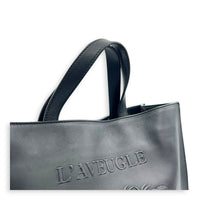L’aveugle Par Amour Tote Bag Black in Calfskin, Gold hardware