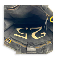 L’aveugle Par Amour Tote Bag Black in Calfskin, Gold hardware