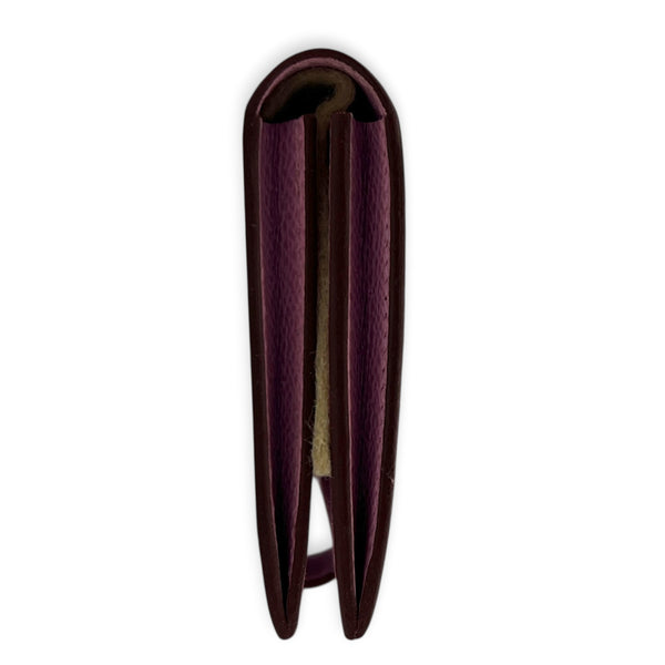Bearn Mauve Sylvestre Card Wallet in Epsom, Palladium hardware