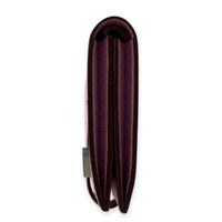 Bearn Mauve Sylvestre Card Wallet in Epsom, Palladium hardware
