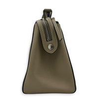 Dotcom Top Handle Bag Grey in Calfskin, Silver hardware