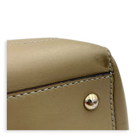 Dotcom Top Handle Bag Grey in Calfskin, Silver hardware
