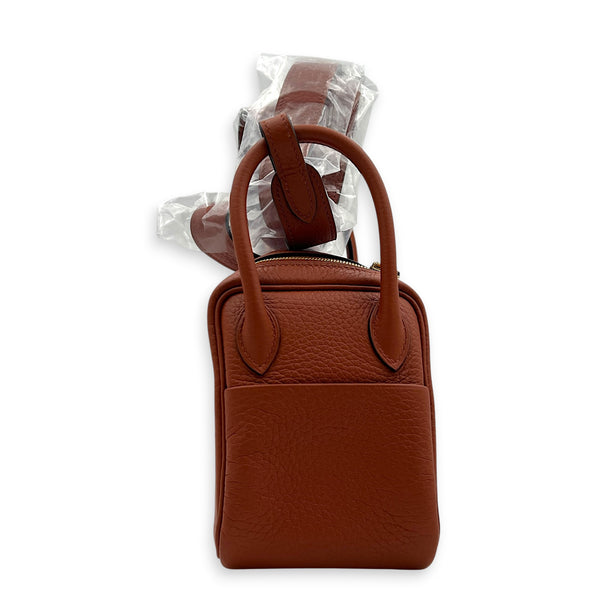 Lindy Mini Cuivre Shoulder Bag in Clemence, Gold hardware