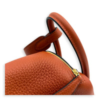 Lindy Mini Cuivre Shoulder Bag in Clemence, Gold hardware