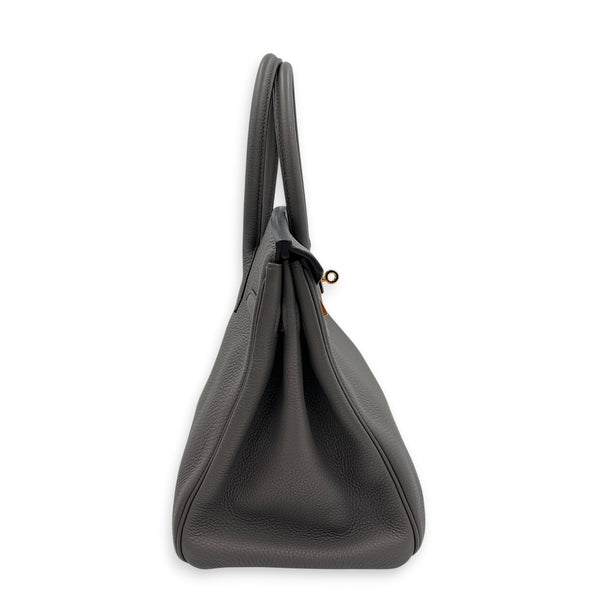 Birkin 30 Etain Top Handle Bag in Togo, Gold hardware