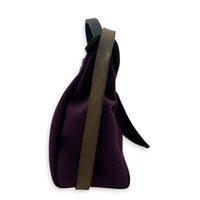 Herbag 31 Cassis Bleu Indigo Top Handle Bag in Canvas, Palladium hardware