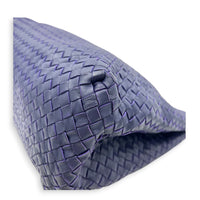 Intrecciato Tote Bag Purple in Nappa Leather, Ruthenium hardware