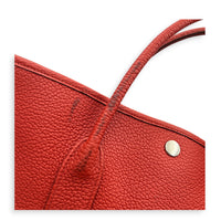 Garden Party 36 Rouge Duchesse Top Handle Bag in Negonda, Palladium hardware