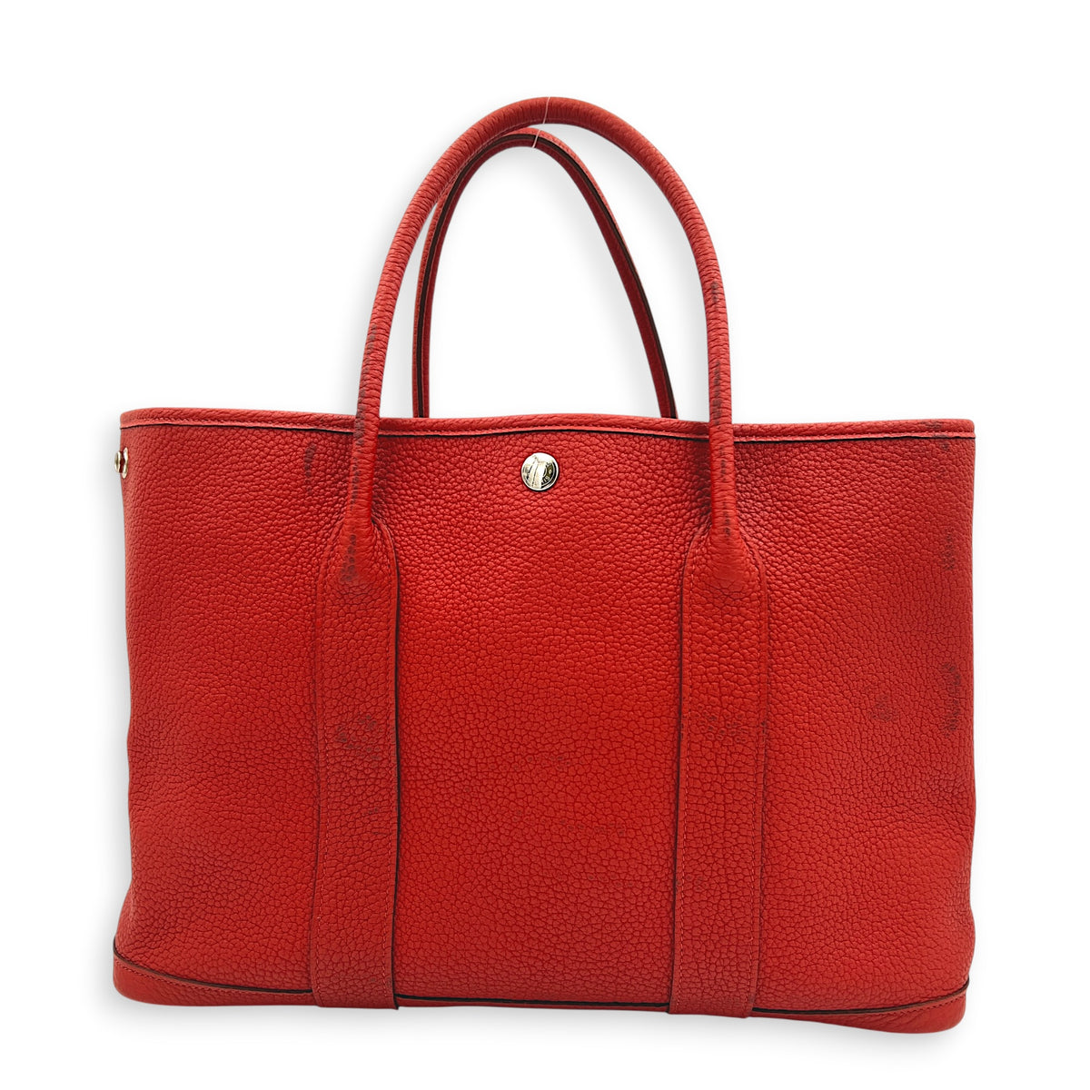 Garden Party 36 Rouge Duchesse Top Handle Bag in Negonda, Palladium hardware
