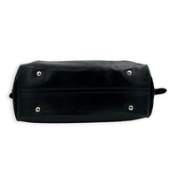 Carryall Vibe Shoulder Bag Black in Calfskin, Silver hardware
