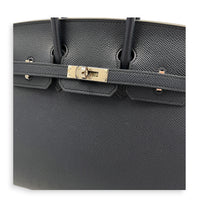 Birkin Sellier 25 Bleu Indigo Top Handle Bag in Epsom, Palladium hardware