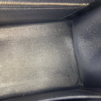 Birkin Sellier 25 Bleu Indigo Top Handle Bag in Epsom, Palladium hardware