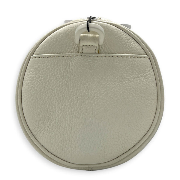 x Daniel Arsham Roller Shoulder Bag White in Calfskin, White hardware