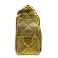 C25 Hobo Mini Gold Shoulder Bag in Caviar Leather, Gold hardware