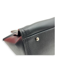 Deauville Tote Bag Black in Caviar Leather, Silver hardware