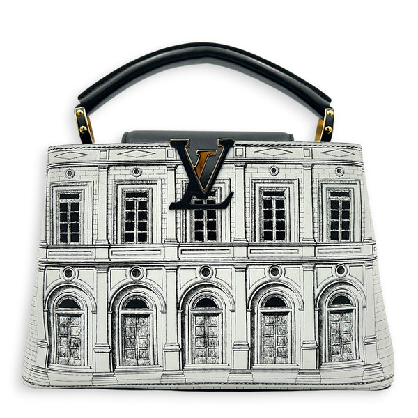 Capucines Multi-colour Top Handle Bag in Calfskin, Gold hardware