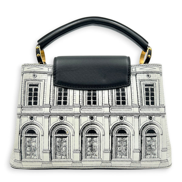 Capucines Multi-colour Top Handle Bag in Calfskin, Gold hardware