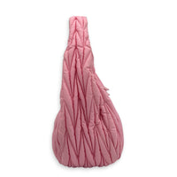 Wander Shoulder Bag Pink in Nylon, Gold hardware
