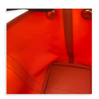 Garden Party 30 Orange Minium/ Sanguine Top Handle Bag in Canvas, Palladium hardware
