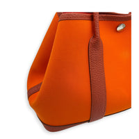 Garden Party 30 Orange Minium/ Sanguine Top Handle Bag in Canvas, Palladium hardware