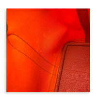 Garden Party 30 Orange Minium/ Sanguine Top Handle Bag in Canvas, Palladium hardware