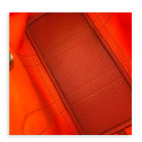 Garden Party 30 Orange Minium/ Sanguine Top Handle Bag in Canvas, Palladium hardware