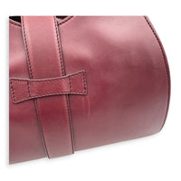 Stirrup Top Handle Bag Red in Calfskin, Gold hardware