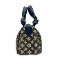 Sequins Eclipse Speedy 28 Black Top Handle Bag in Monogram Coated Canvas, Silver hardware