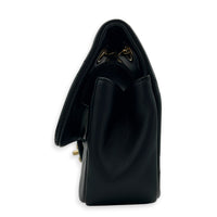 A Real Catch Black Crossbody Bag in Calfskin, Gold hardware