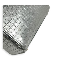 Lady Dior Mini Micro Cannage Top Handle Bag in Patent Leather, Silver hardware