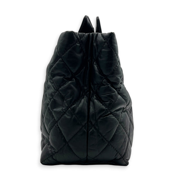 2.55 Black Tote Bag in Calfskin, Gold hardware