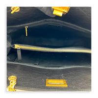 2.55 Black Tote Bag in Calfskin, Gold hardware